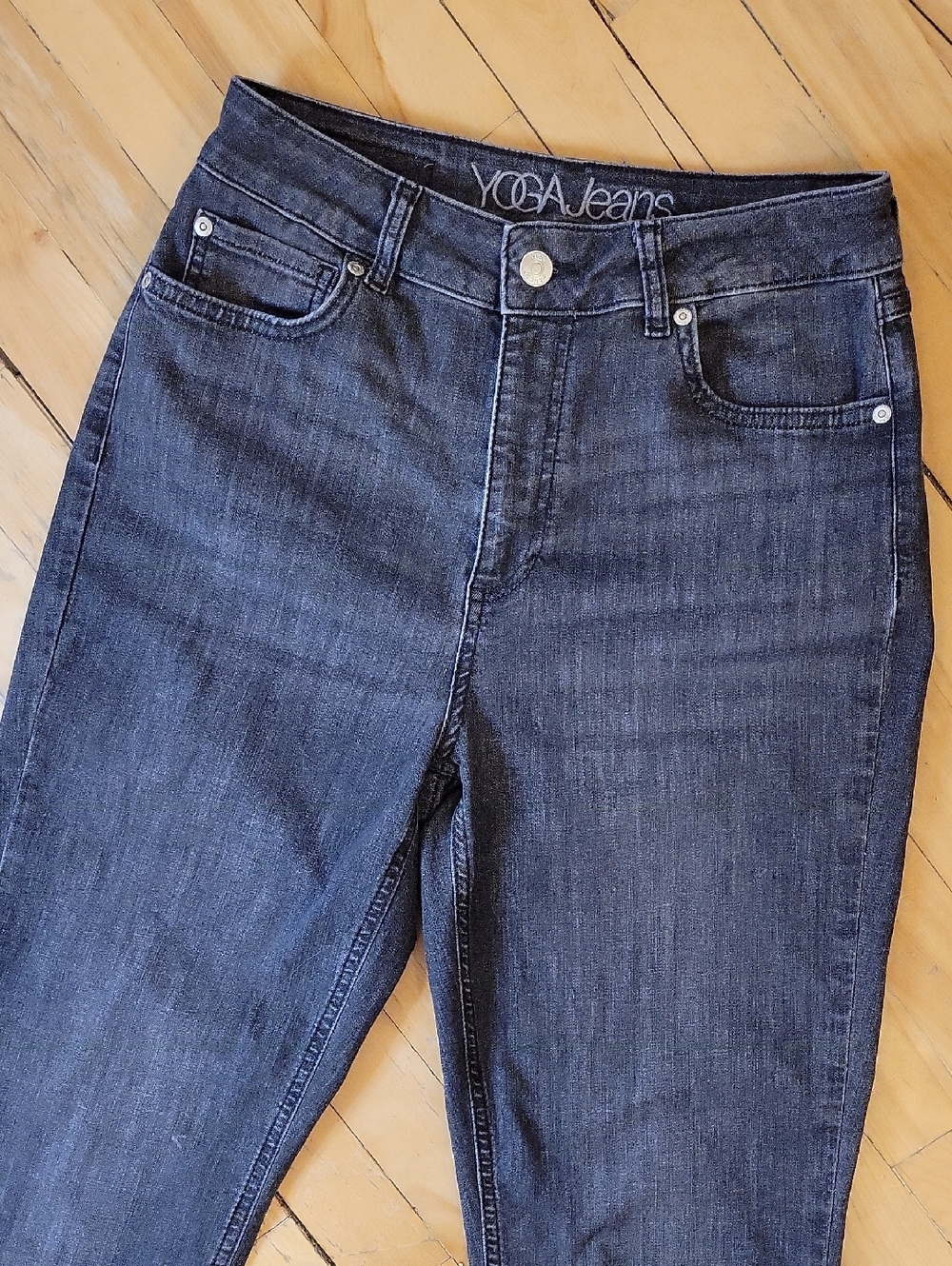 Yoga Jeans Mid-Rise Black Size 27